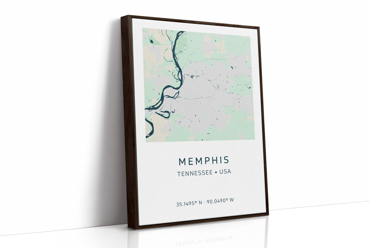 Memphis City Map Print
