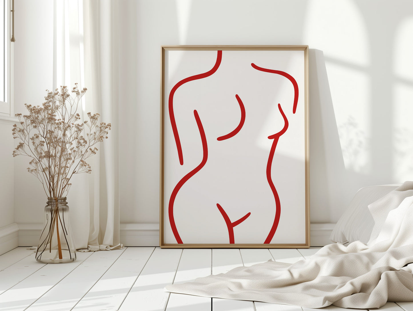 Crimson Lines Dance With Grace