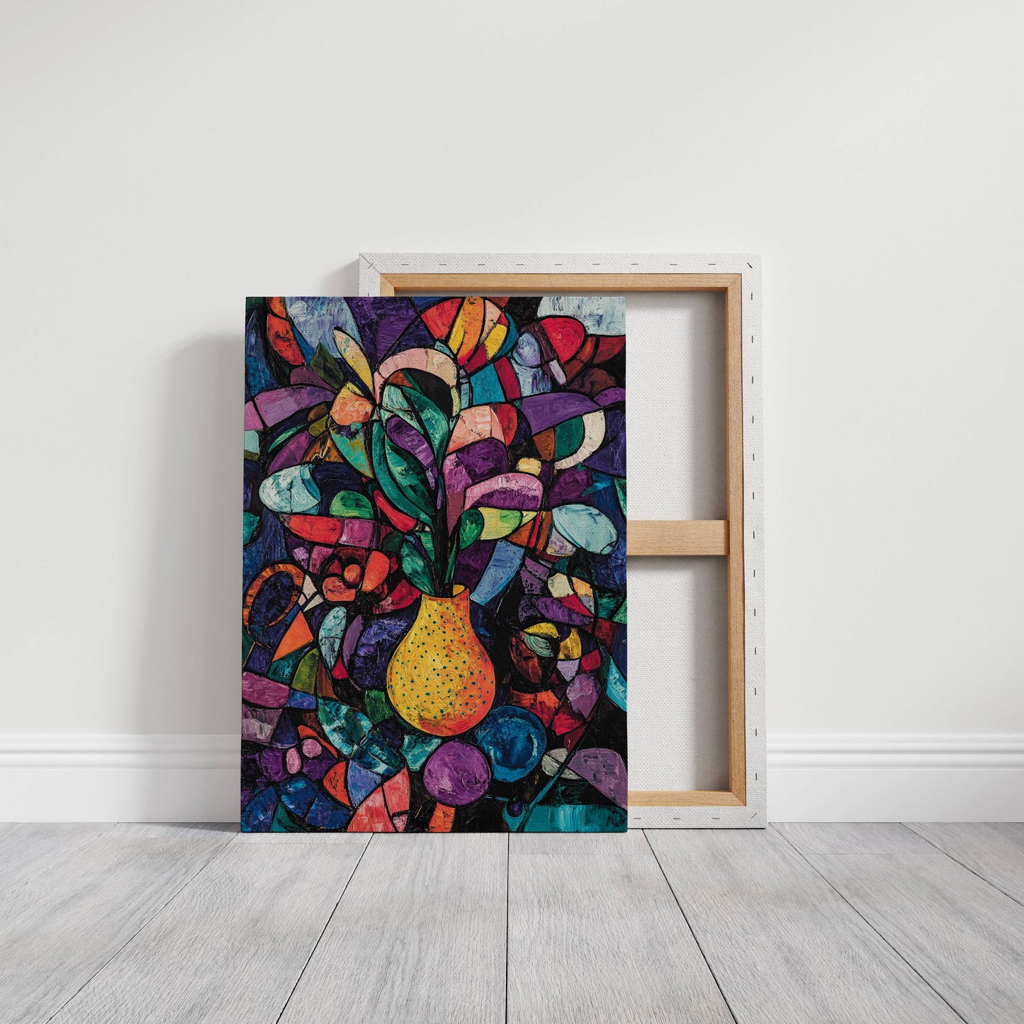Midnight Garden Blooms In Glass