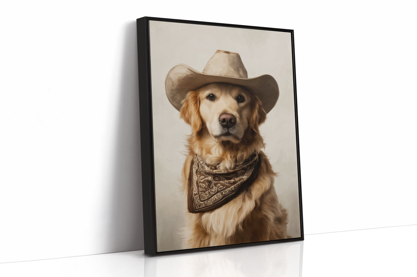 A Canine Cowboy's Bold Stance