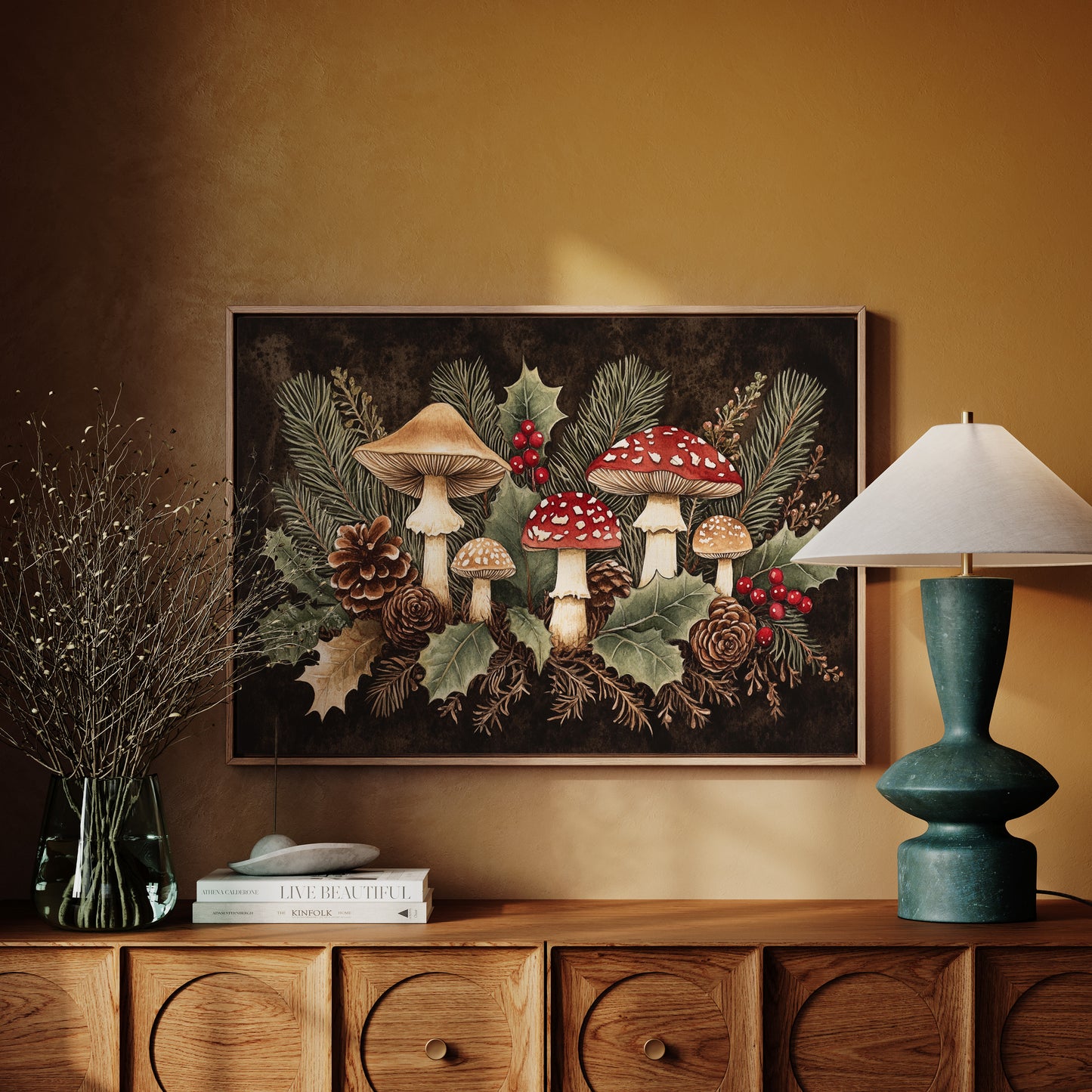 Winter Forest's Enchanted Mushroom Dance