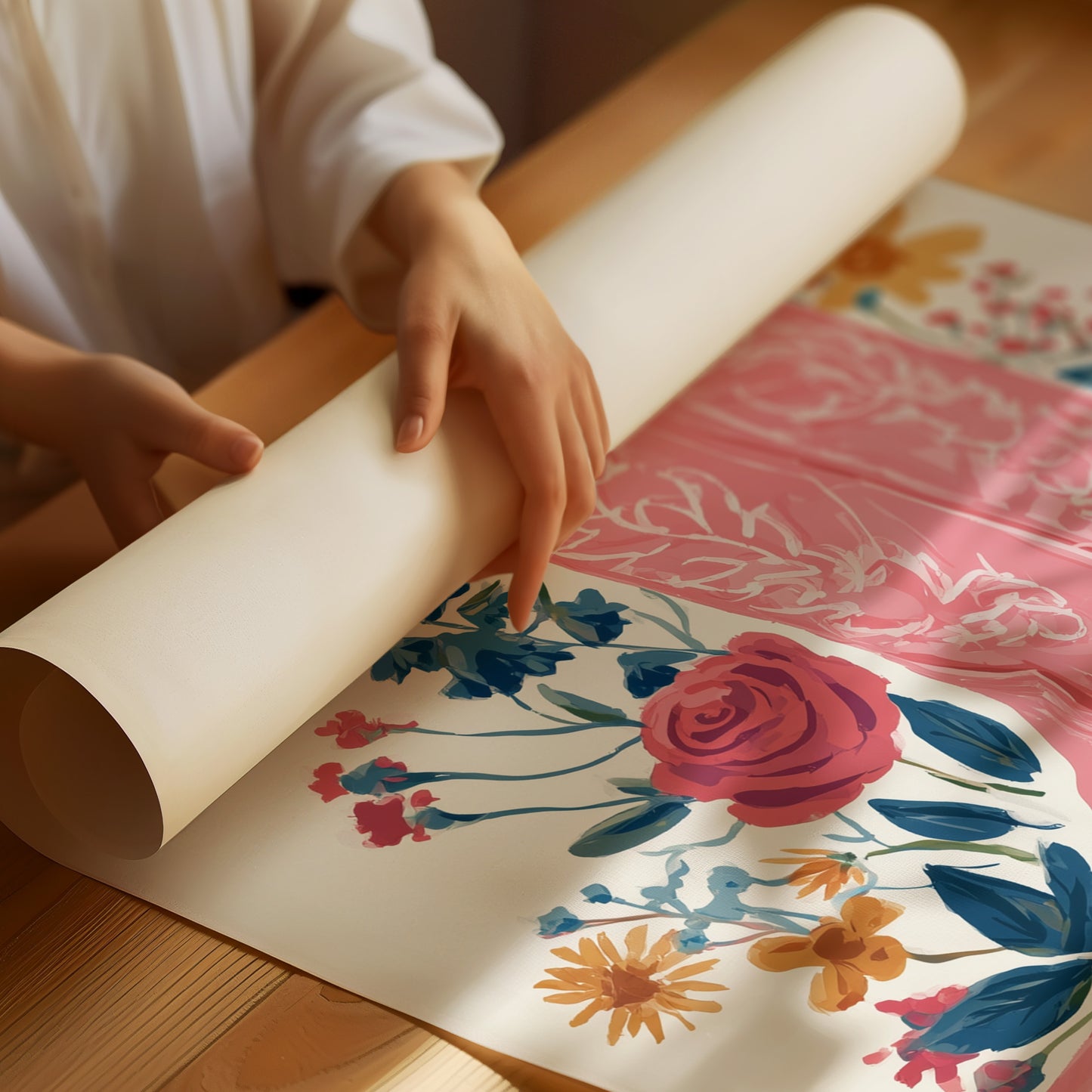 Wildflowers Dance Around Pink Boots