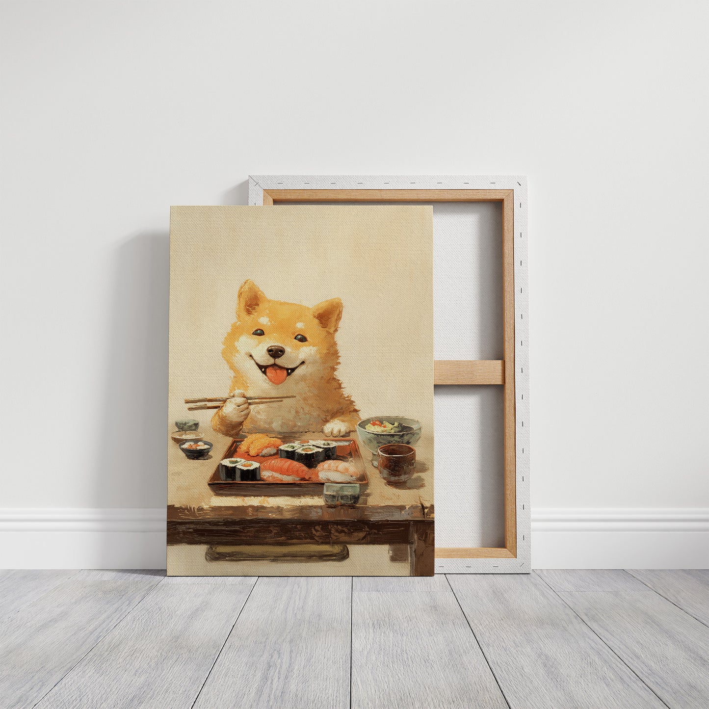 Sushi Night With Happy Shiba