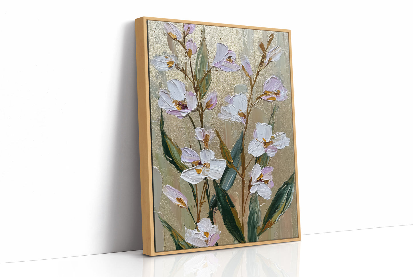 Lavender Blooms on Gilded Air