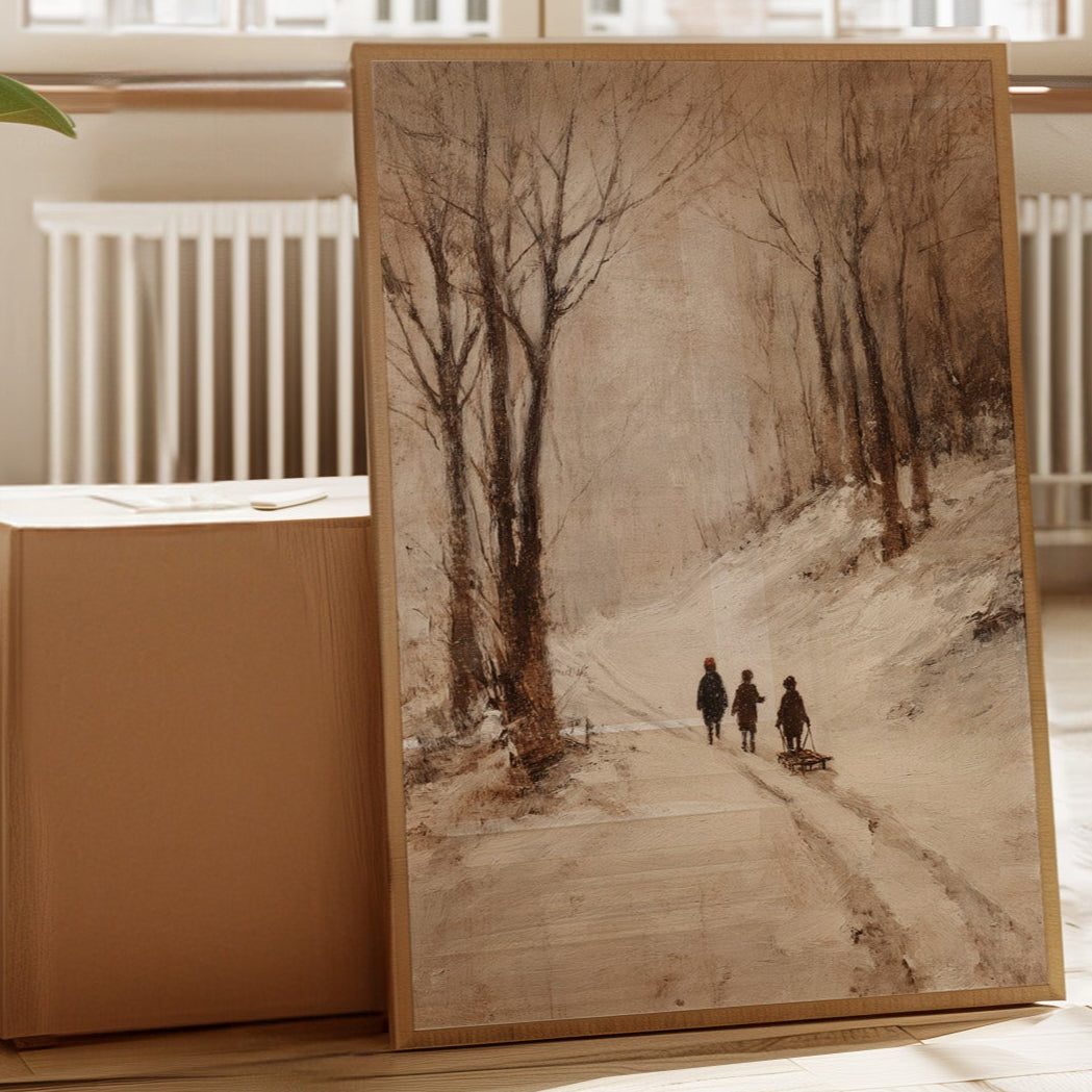 Footsteps Through Winter's Embrace