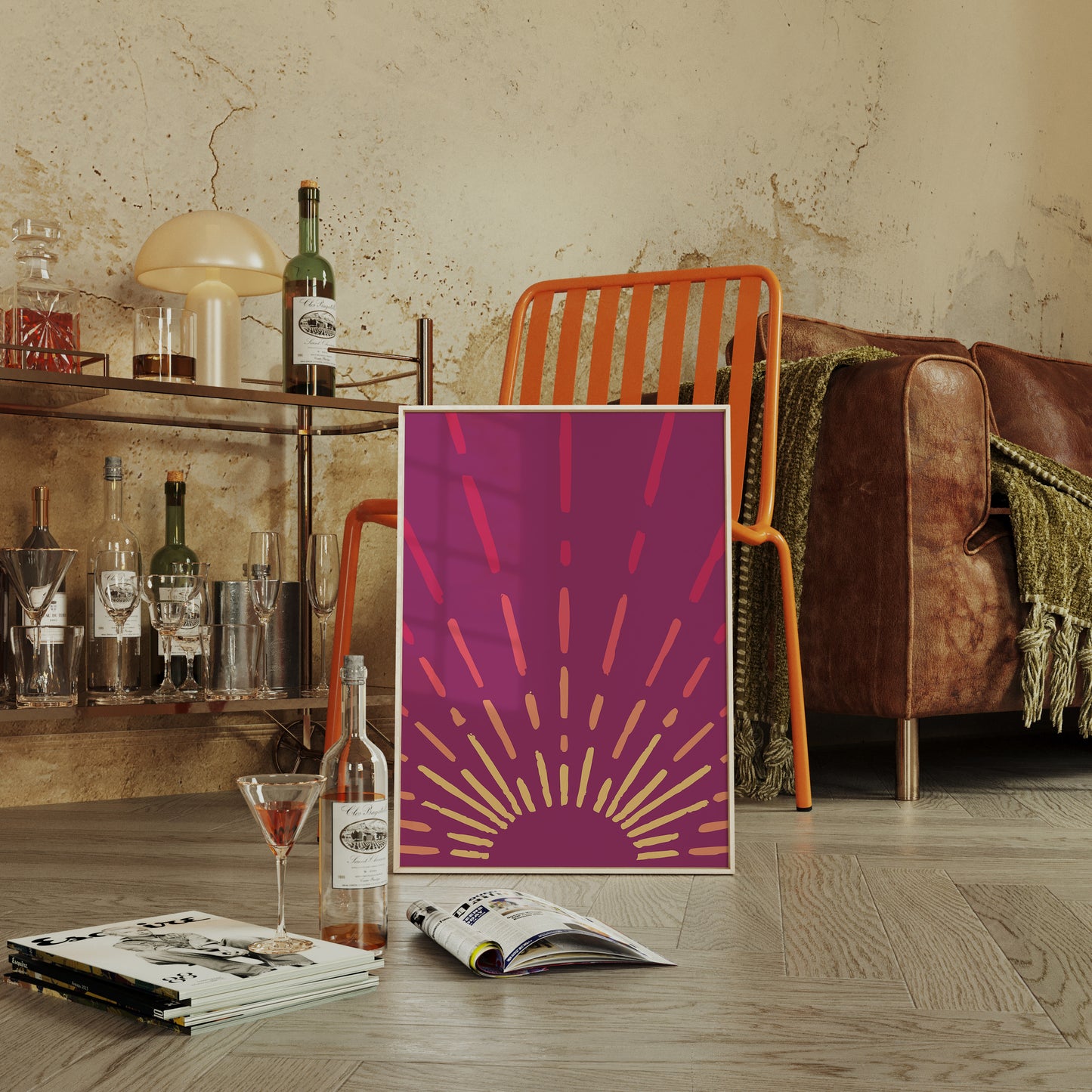 Magenta Skies Break Into Gold