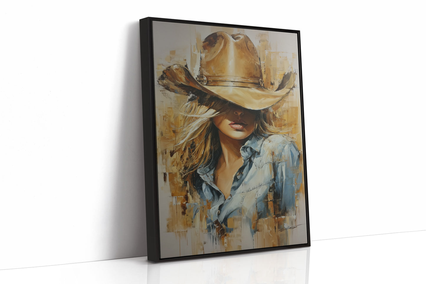 Golden Hour Cowgirl - Western Romance Portrait