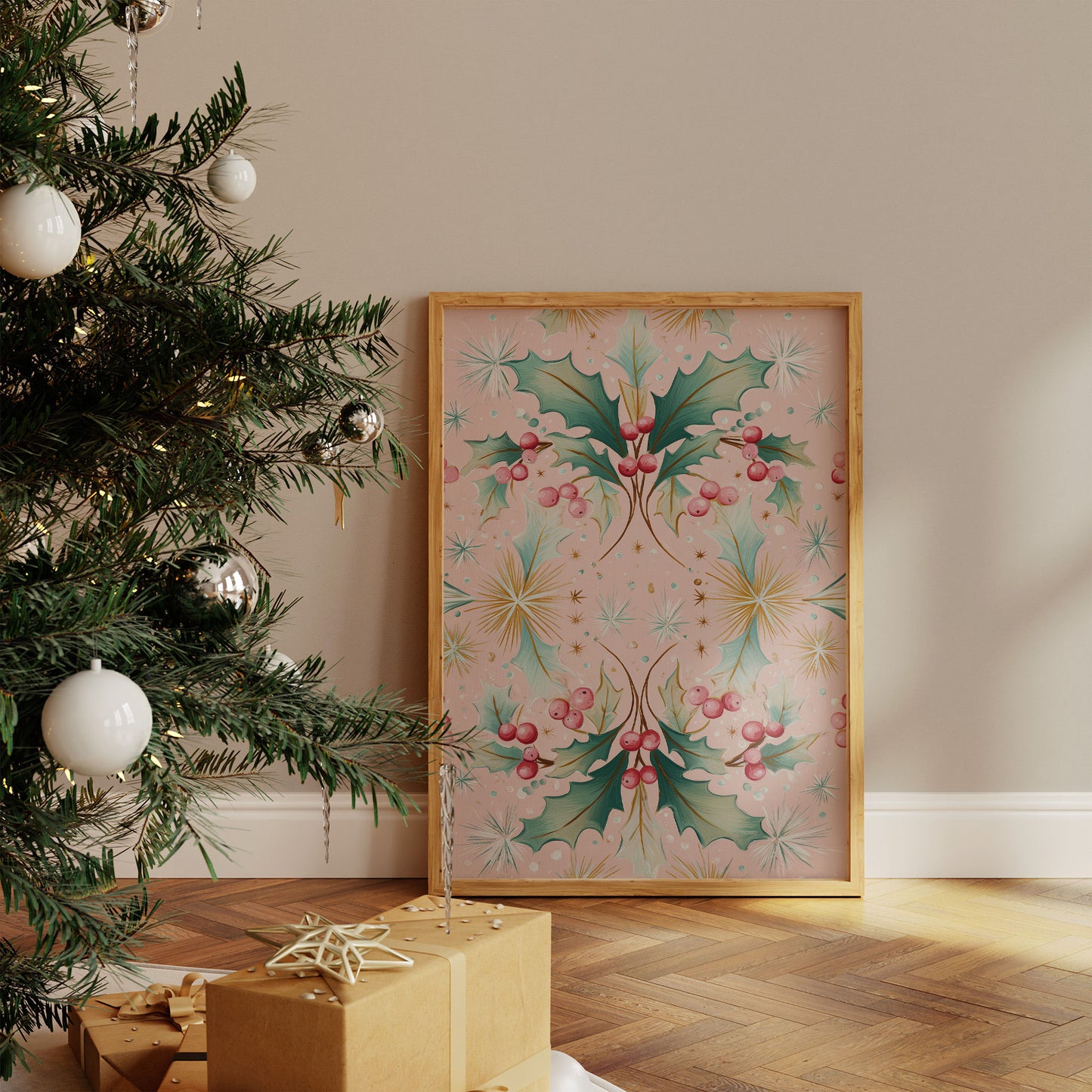 Holly Berries Dance In Winter Light