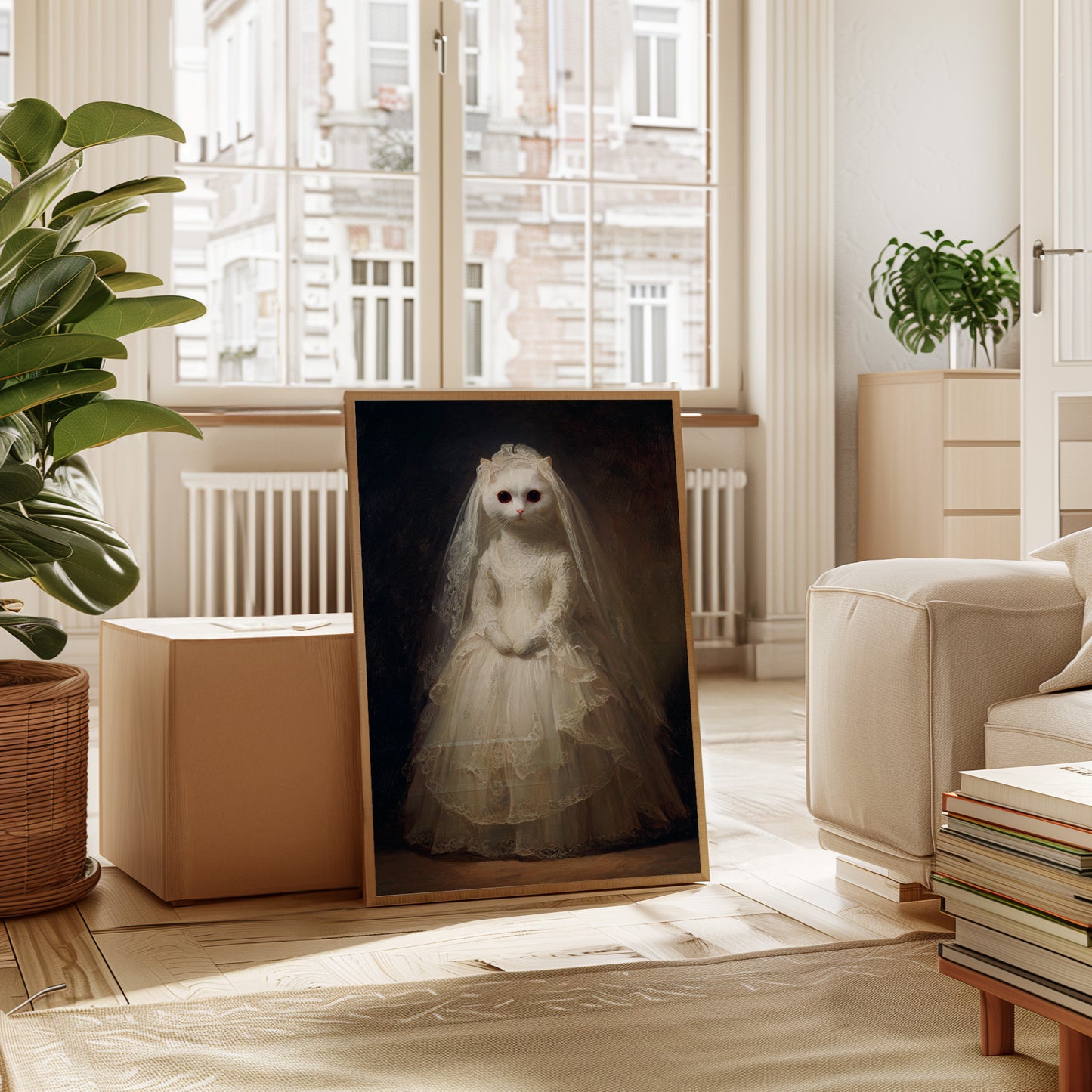 A Feline Bride Awaits the Unseen