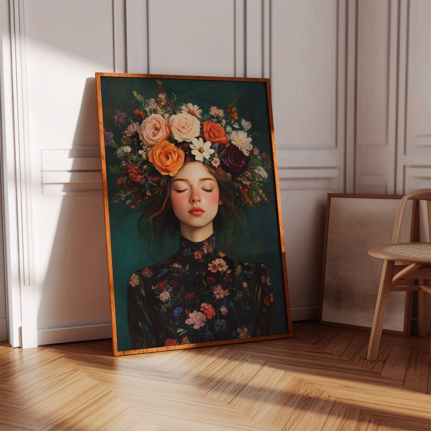 Floral Reverie in Midnight Bloom