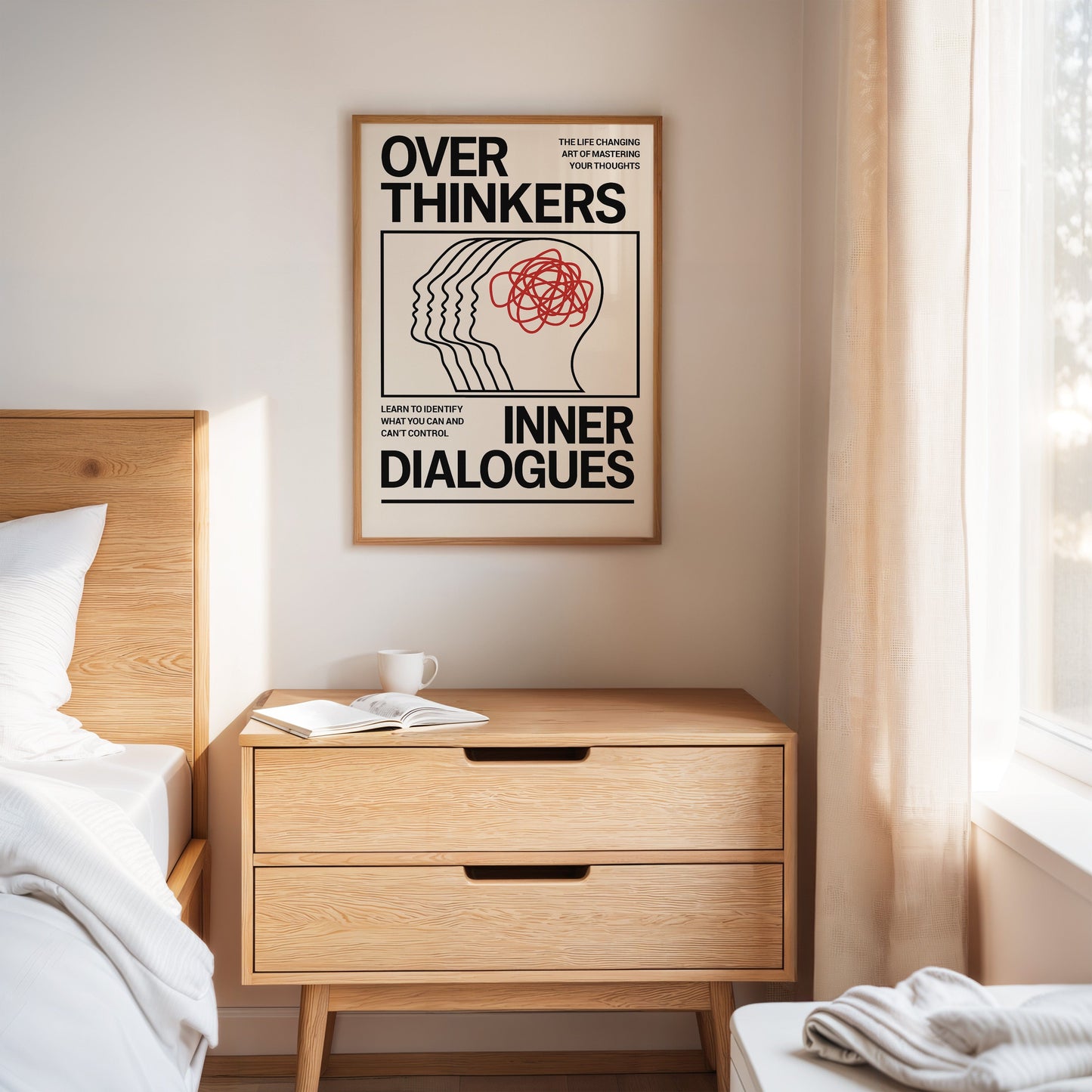 Overthinkers Inner Dialogues – Bold Modern Mental Health Print