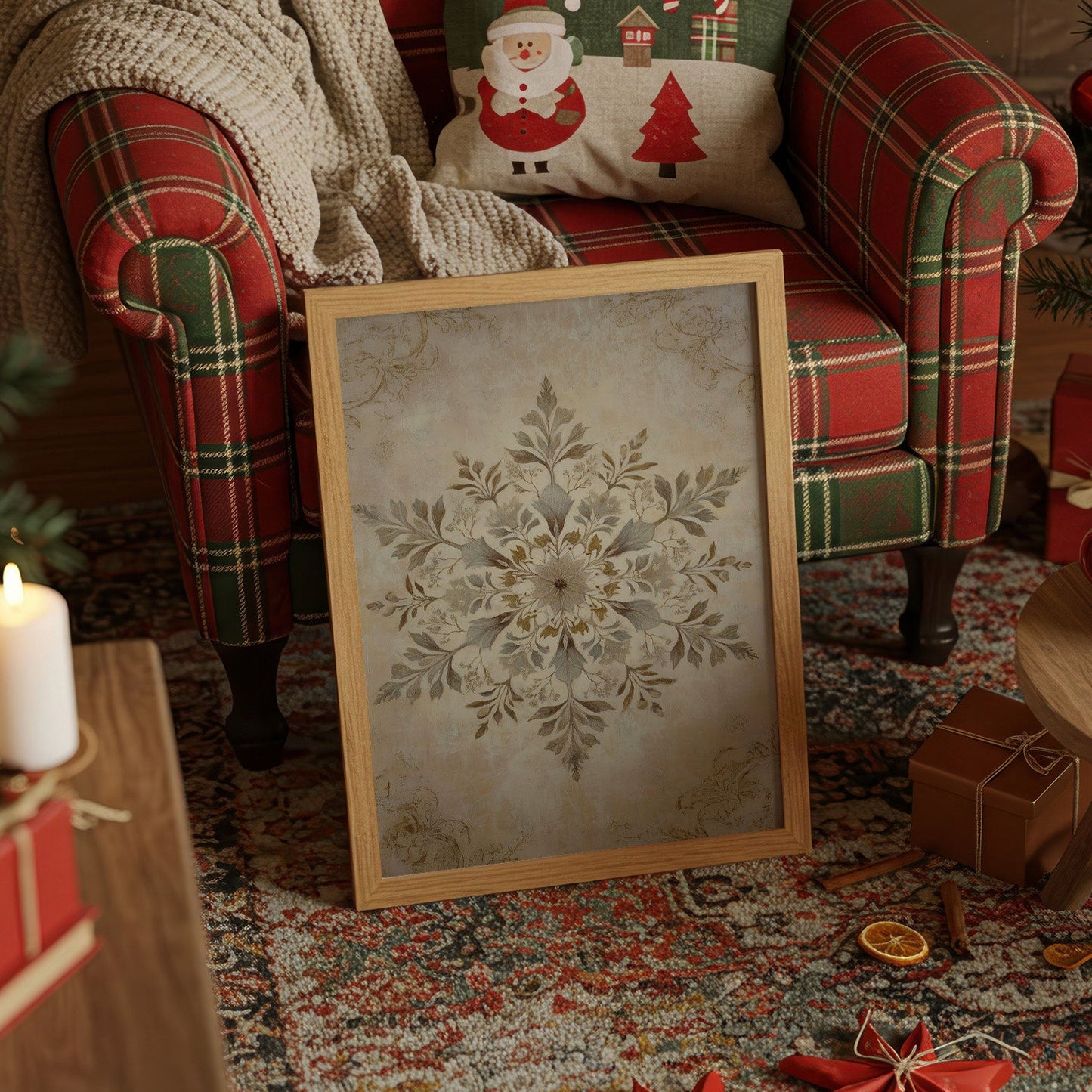 Frost Petals Dance In December Light