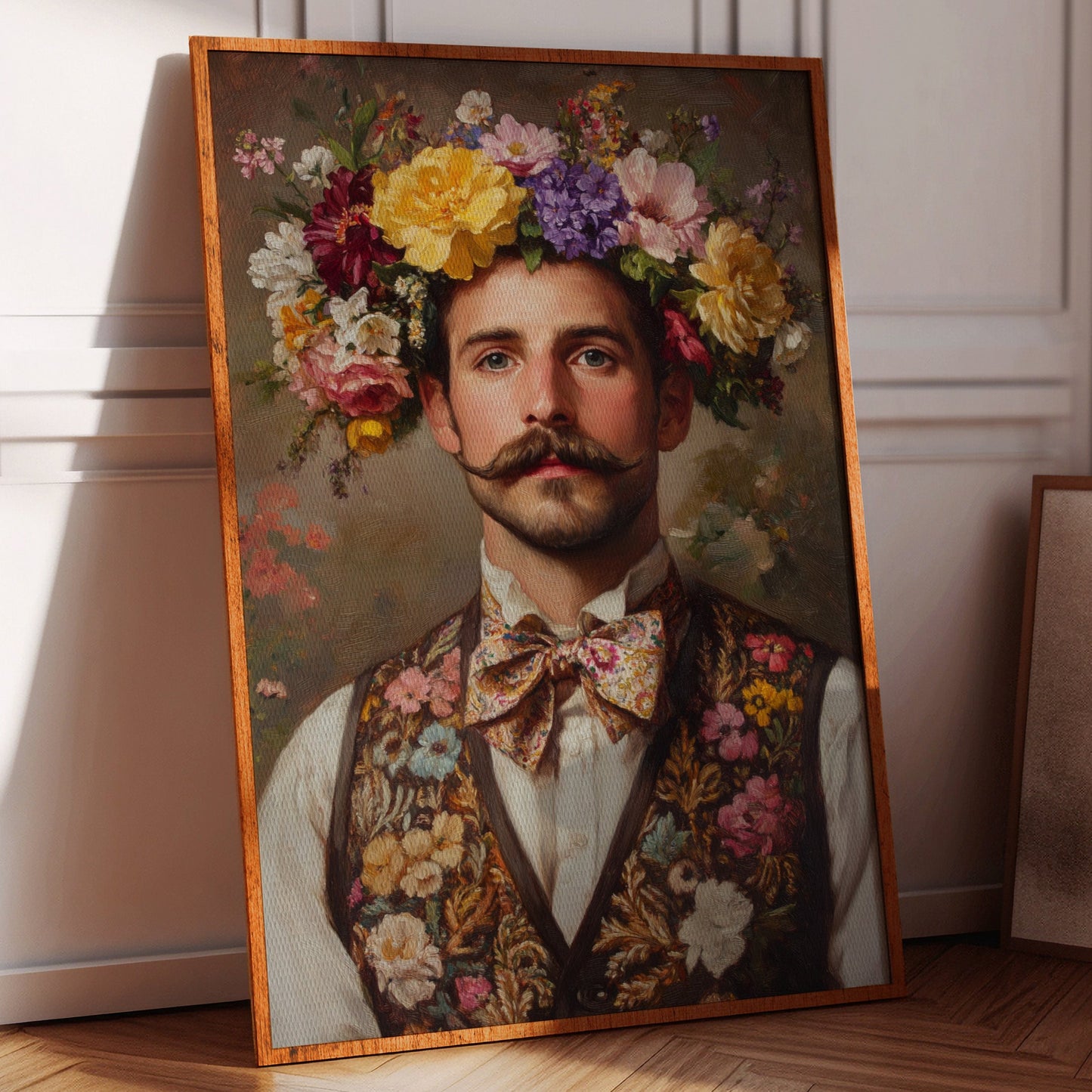 Floral Crown and Velvet Charm