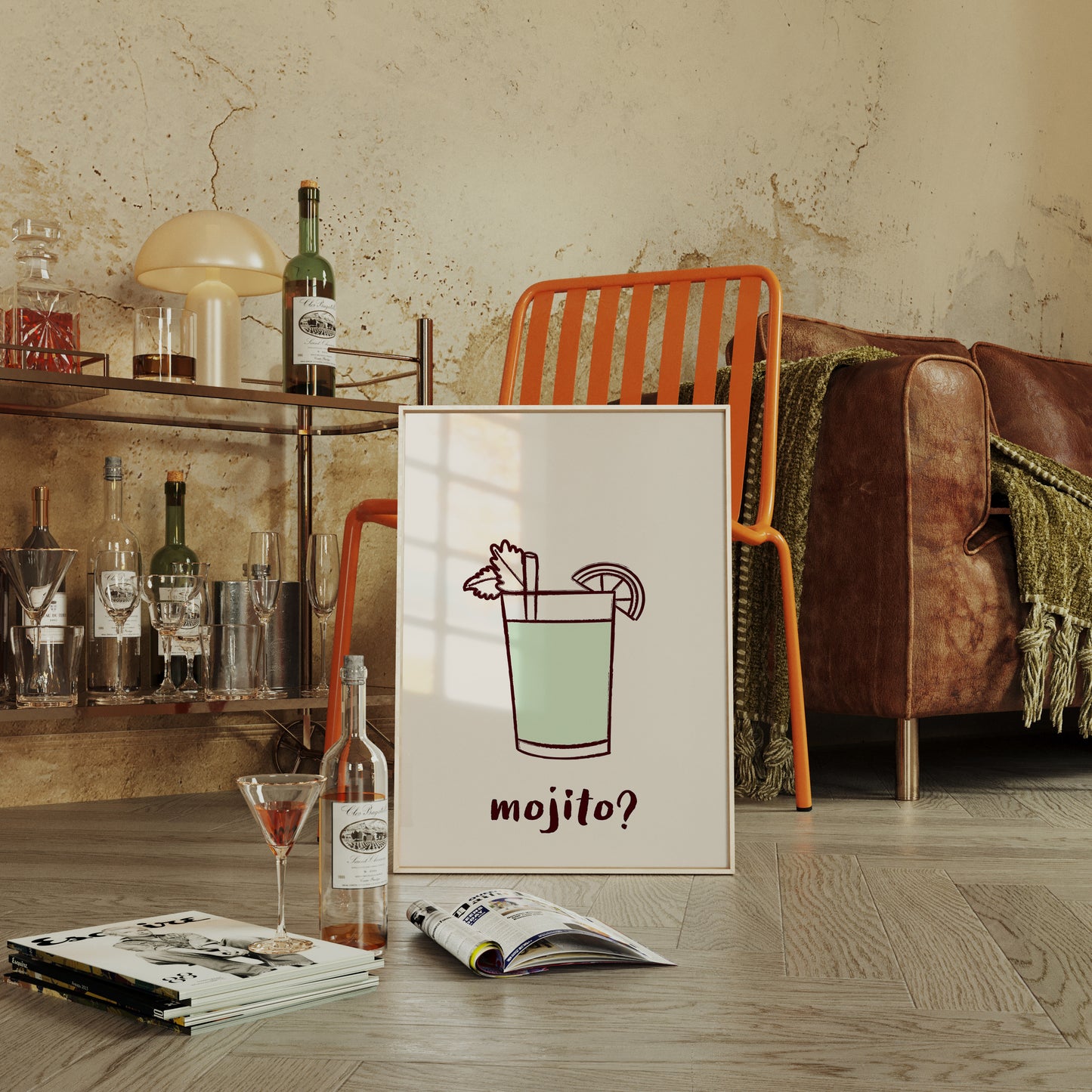 Mint Leaves Dance At Dusk