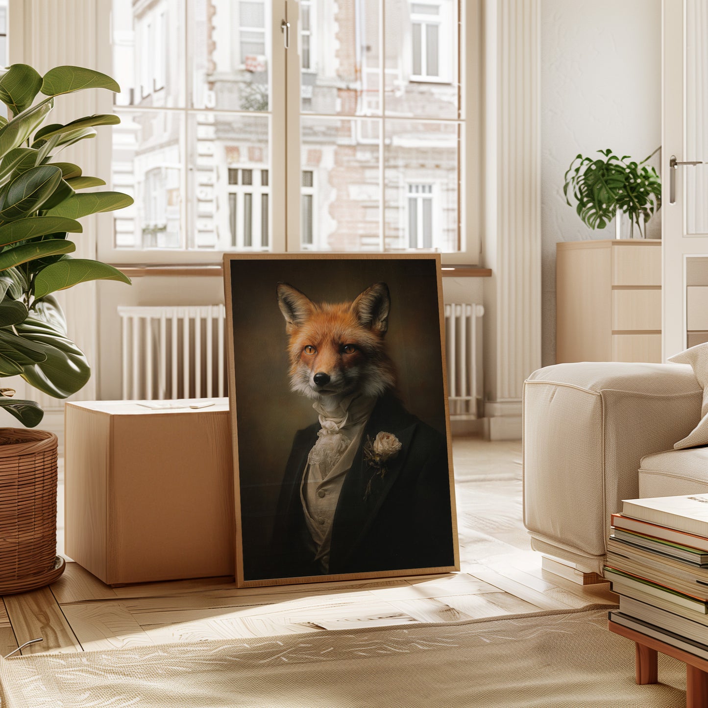 Regal Fox in Formal Attire