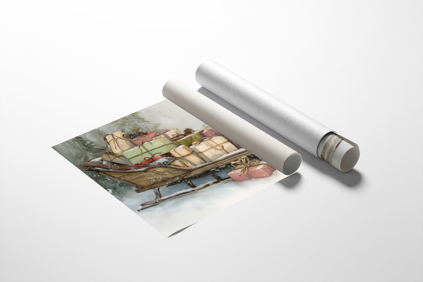 Vintage Sleigh Carries Winter's Promises