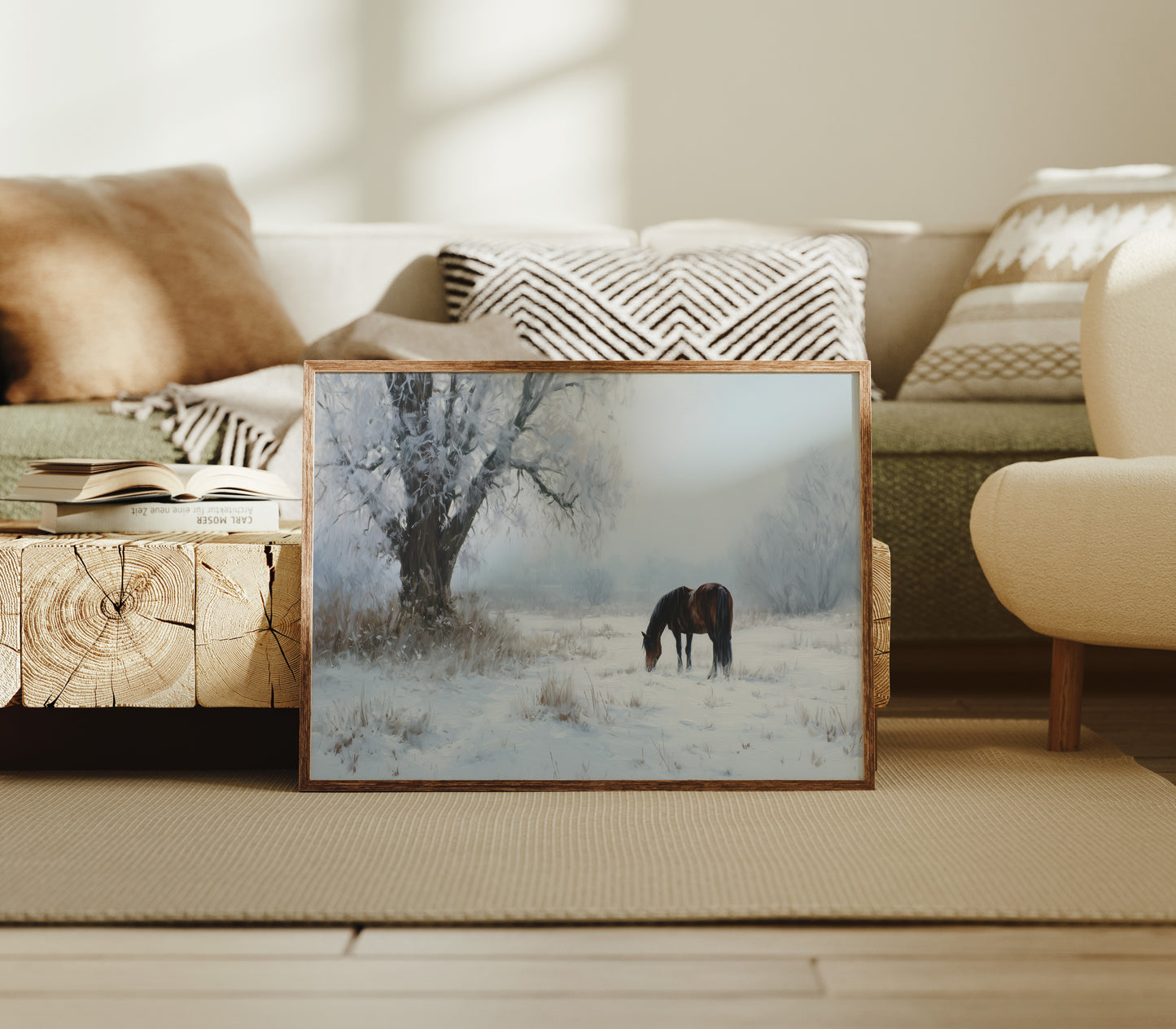 Solitude Grazes Through Winter's Quiet