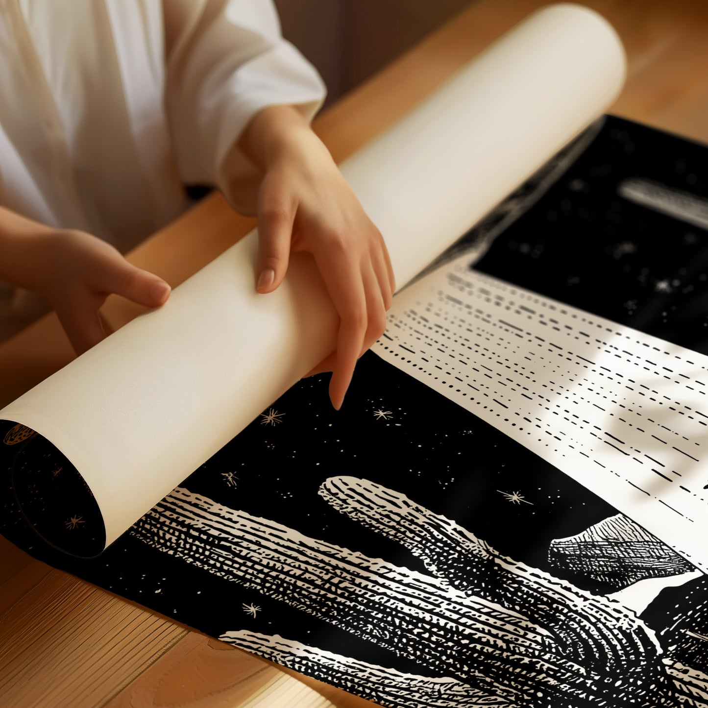 Desert Cowboy Meets Midnight Visitors