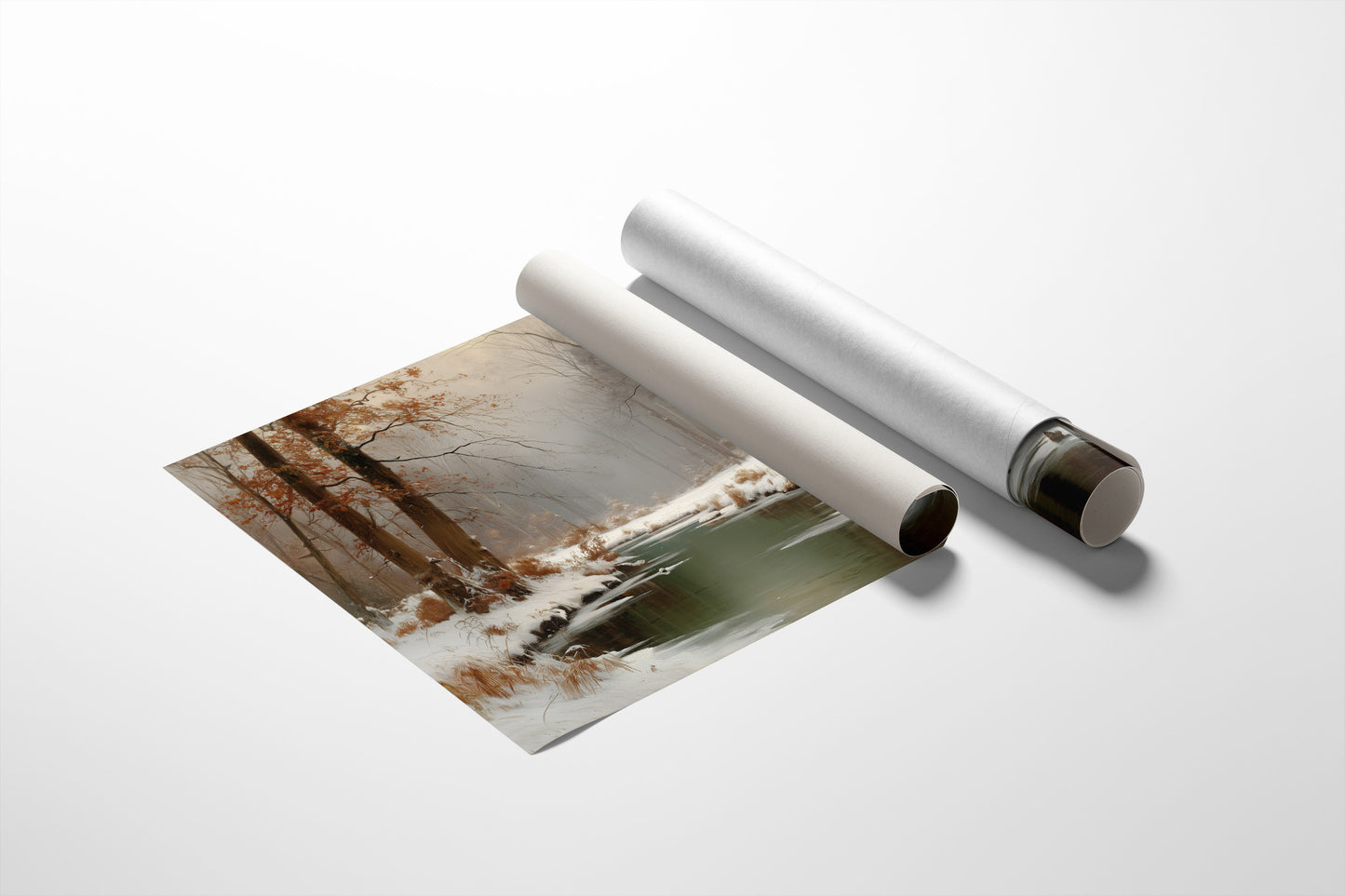 Winter Stream Carries Autumn's Memory