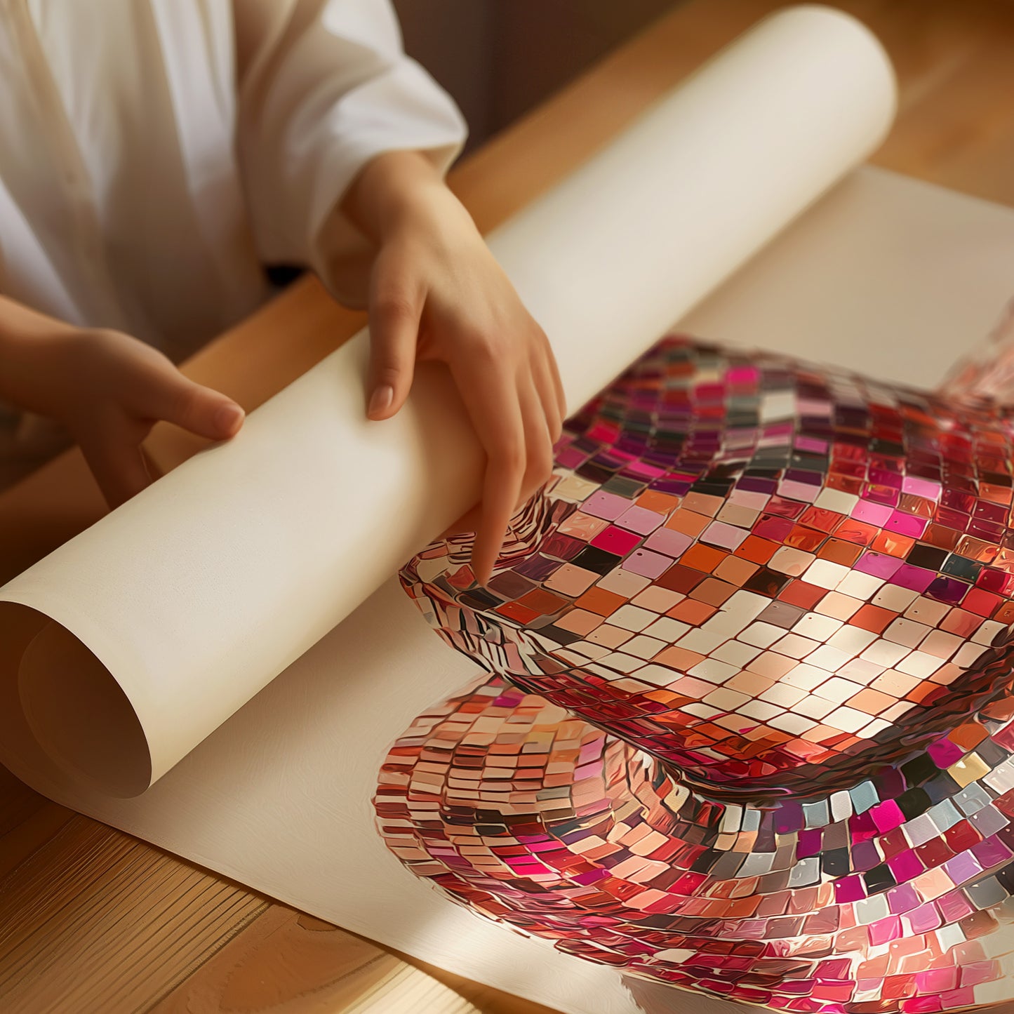 Disco Meets Desert At Sunset