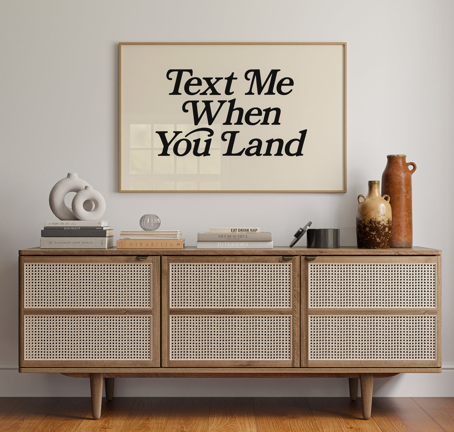 Text Me When You Land Serif Print