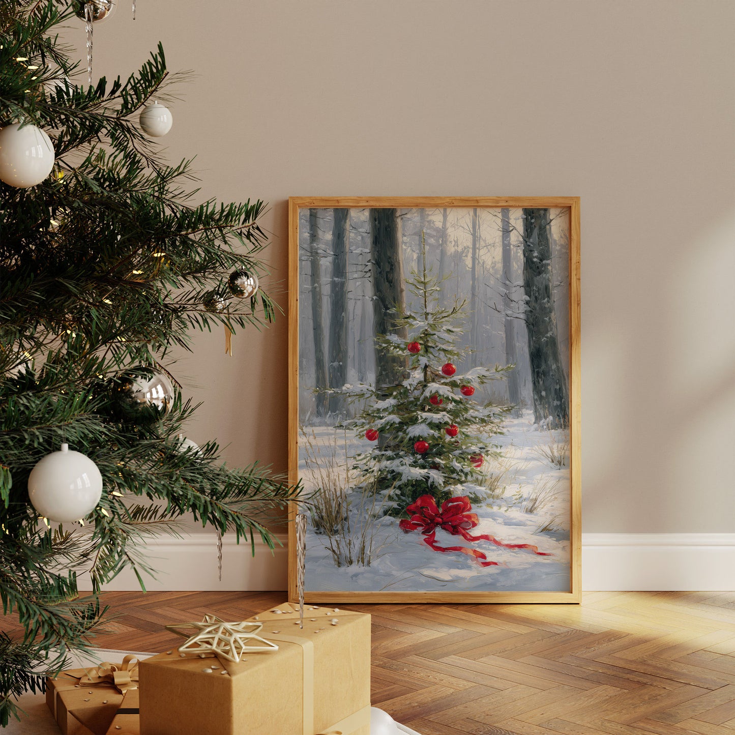 Winter Forest Holds Sacred Ornaments