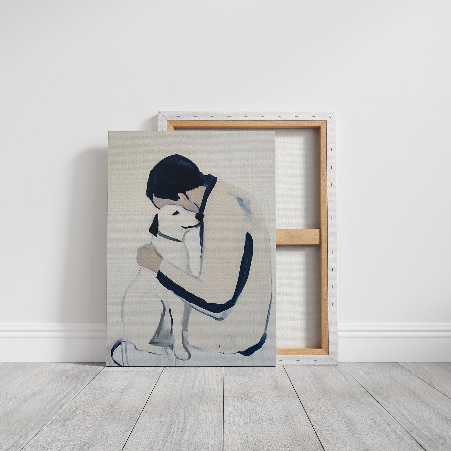 Loyal Hearts In Navy And White