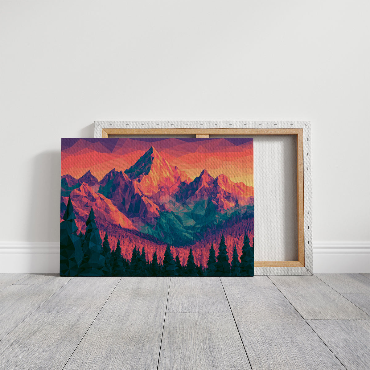 Low Poly Mountain Sunset