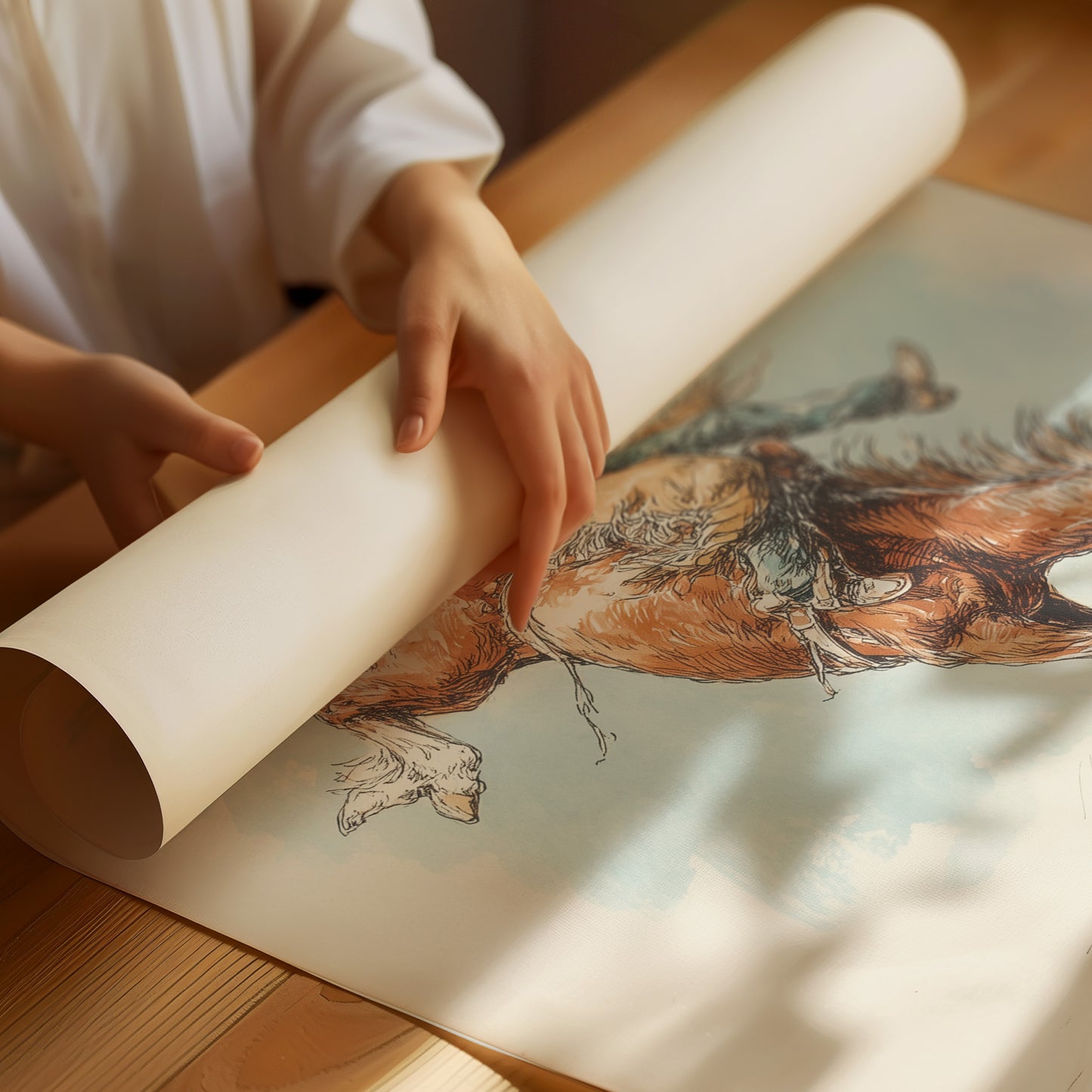 Wild Bronco Writes Sky Poetry