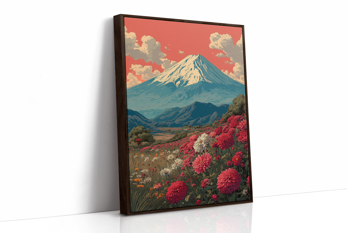 Where the Chrysanthemums Face Fuji