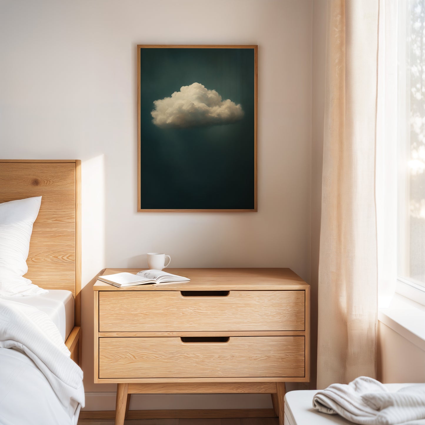 Solitary Cloud in Still Air