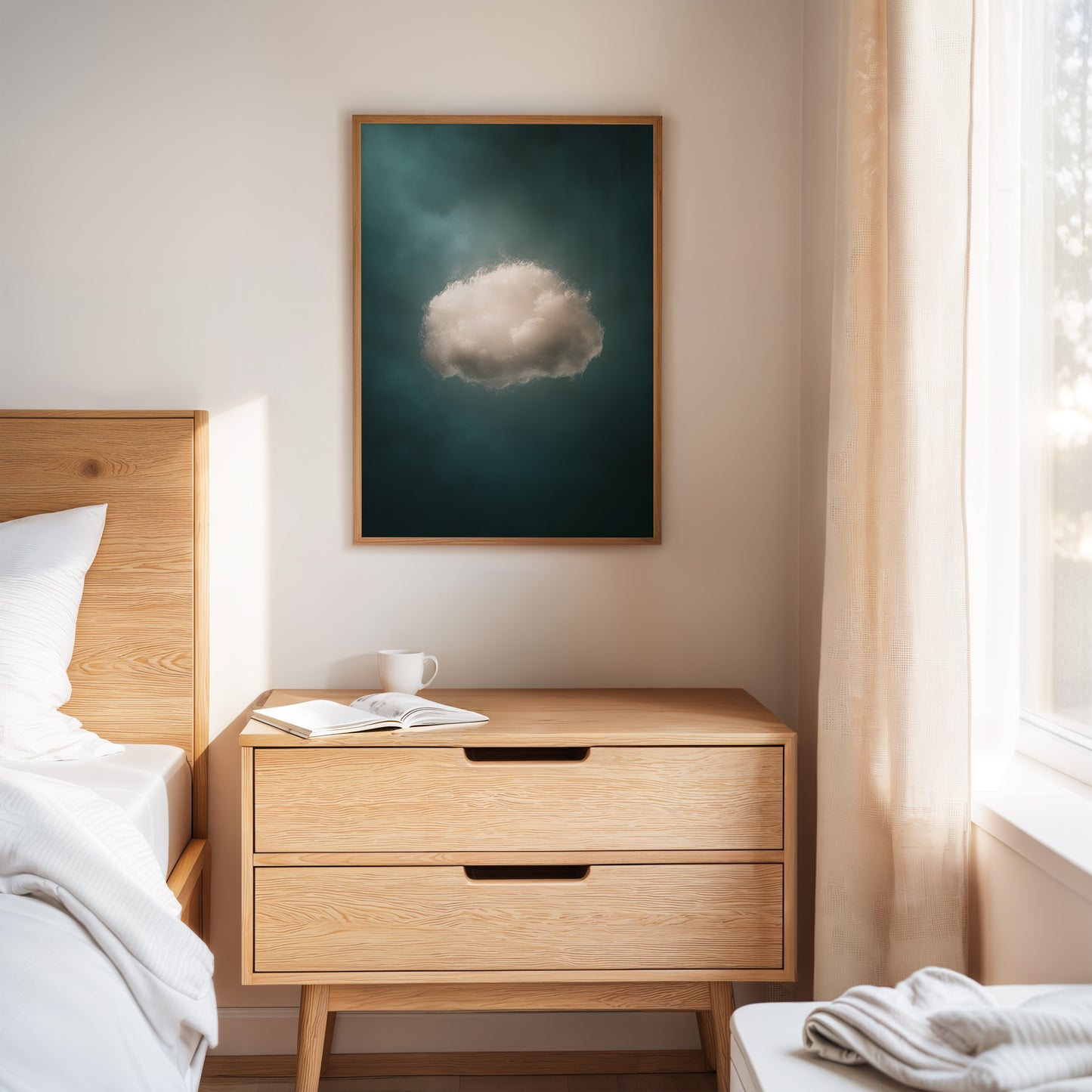 A Single Cloud in Emerald Light