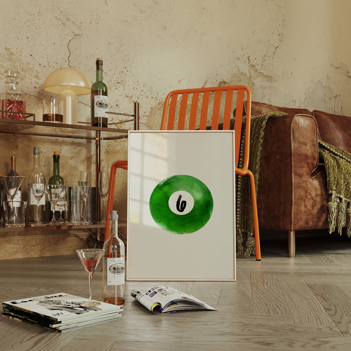 Lucky Six Floats In Emerald Depths