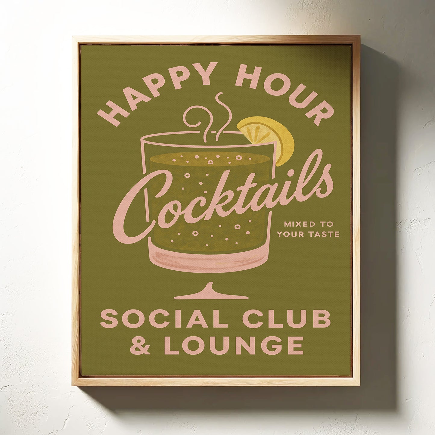 Happy Hour Cocktails Lounge Print