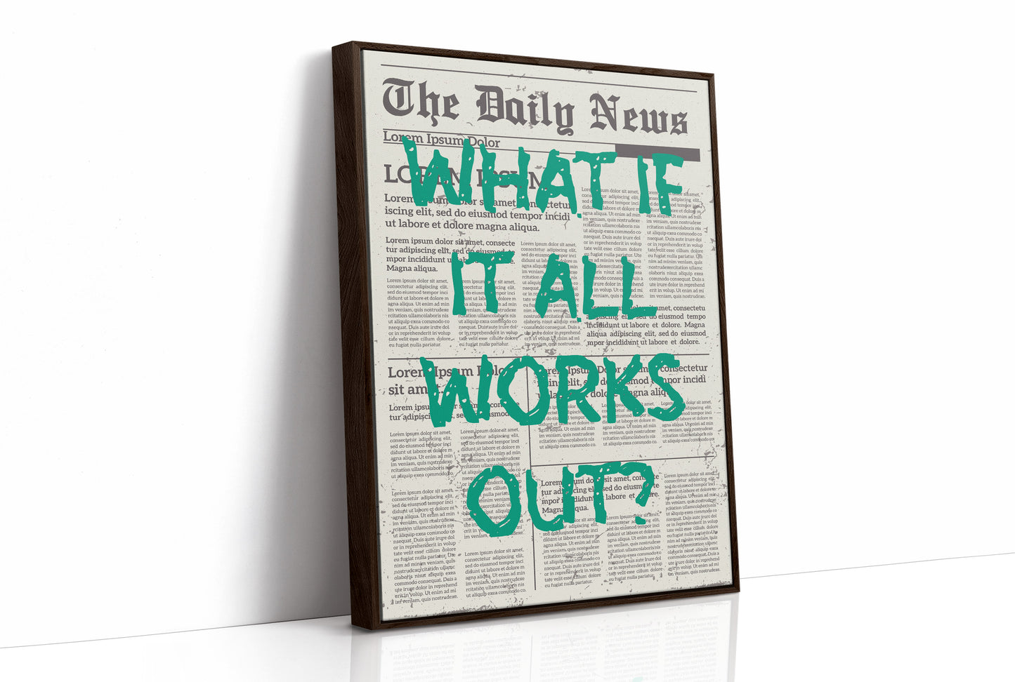 What If It All Works Out? Emerald Newsprint Edition