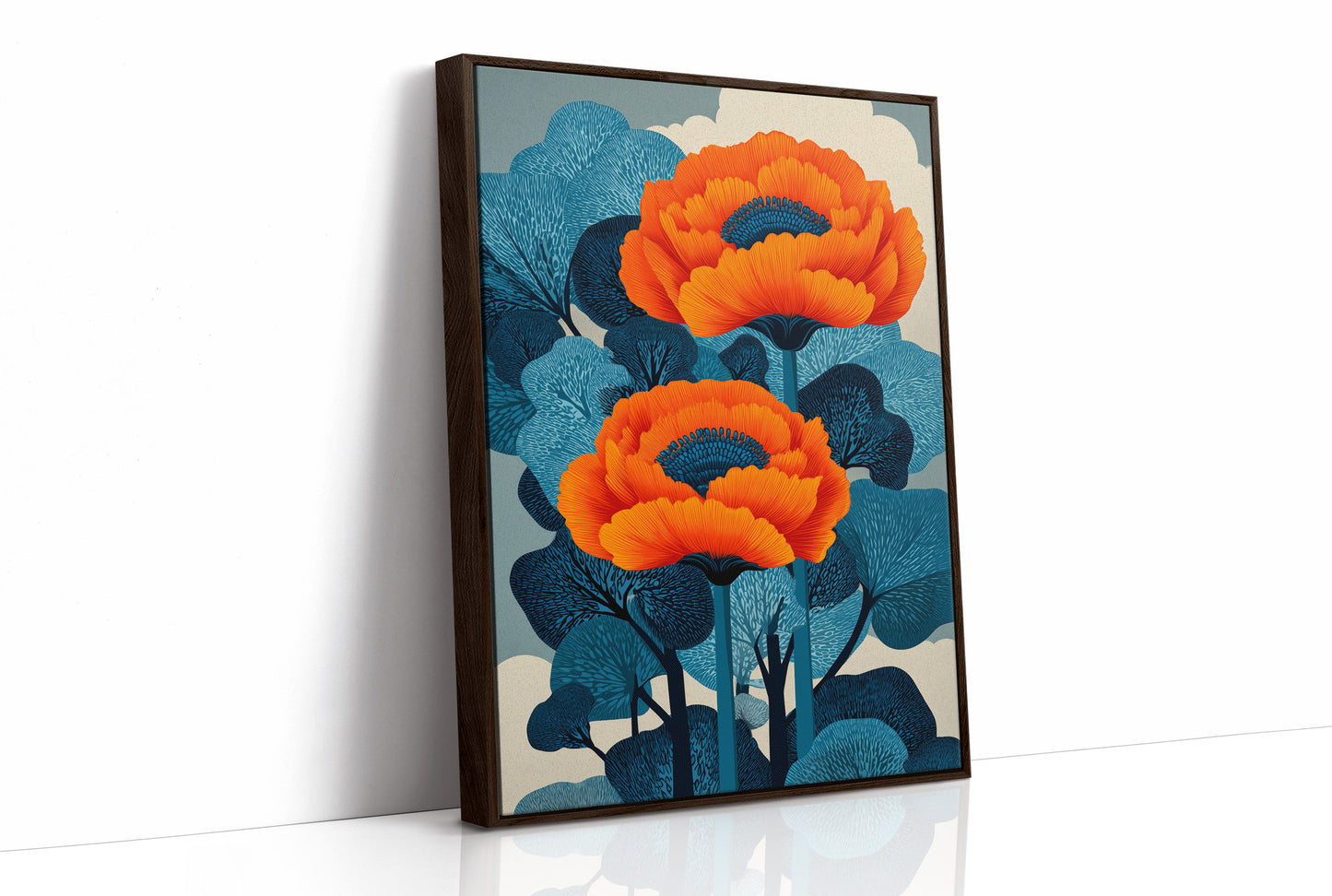 Two Fires in a Blue Forest
