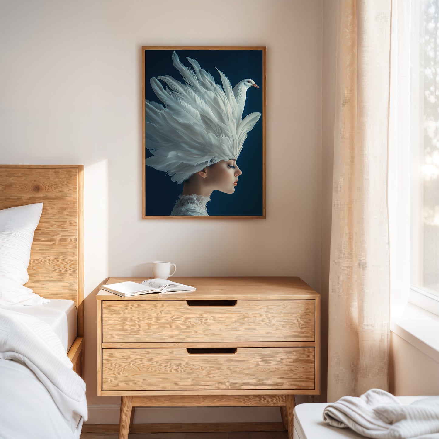 Crowned by Wings in Blue Silence