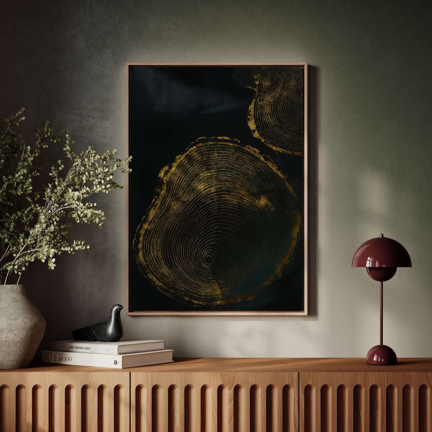 Shadow Rings in Gold