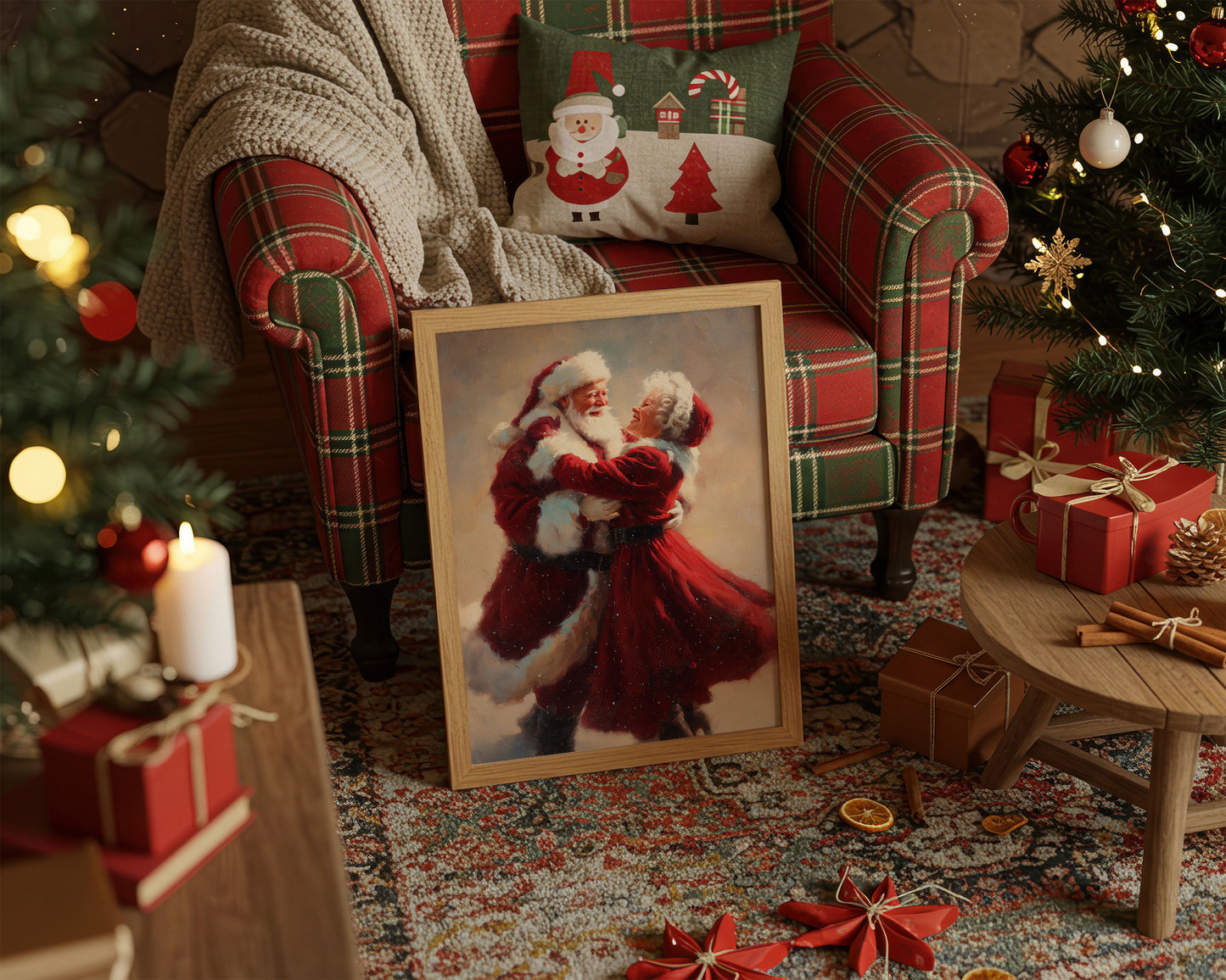 Love's Winter Dance In Crimson