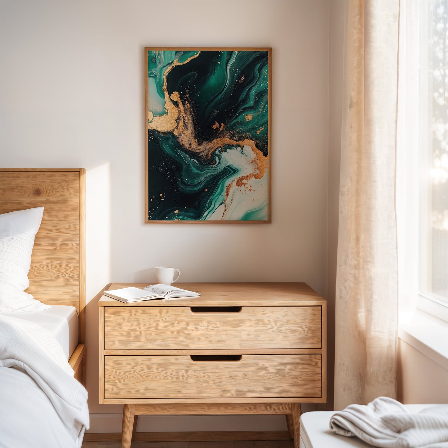 Emerald Flame and Gilded Flow