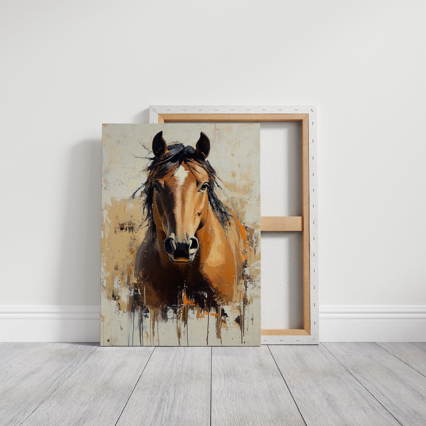 Golden Mare with Wild Mane