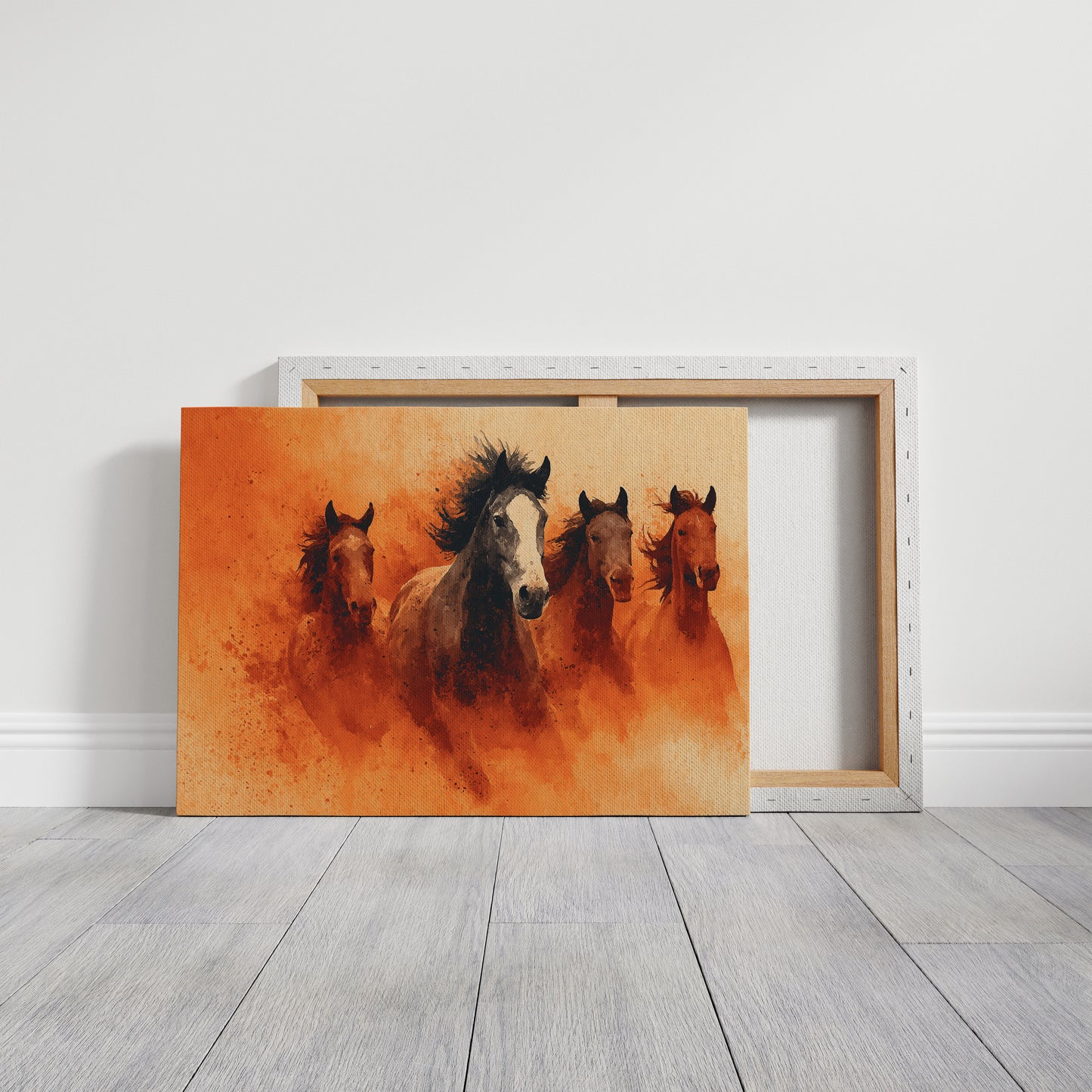 Wild Herd in Amber Dust