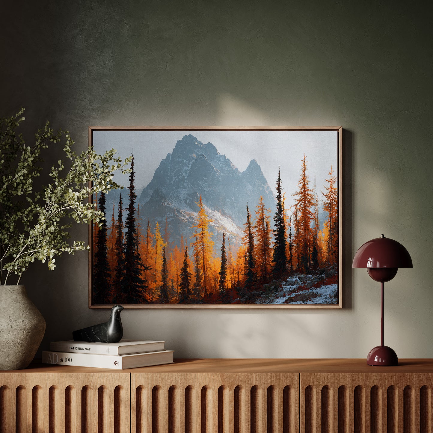 Autumn Fire Meets Mountain Frost