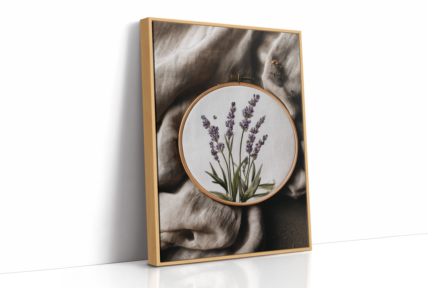 Lavender Stitched on Quiet Cloth