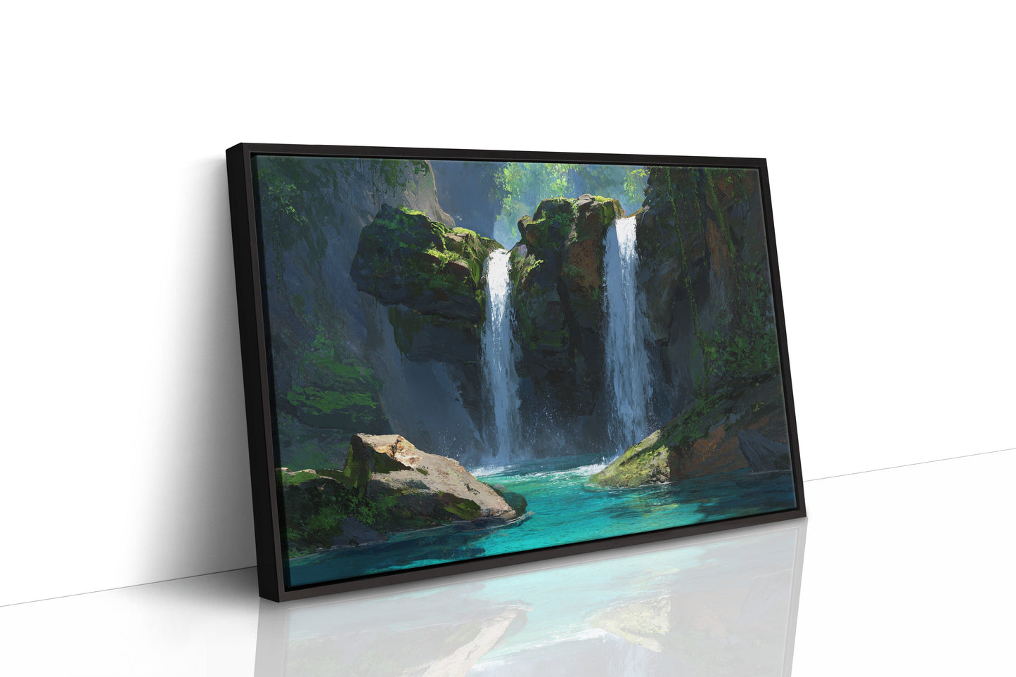 Sacred Waters Dance Between Cliffs