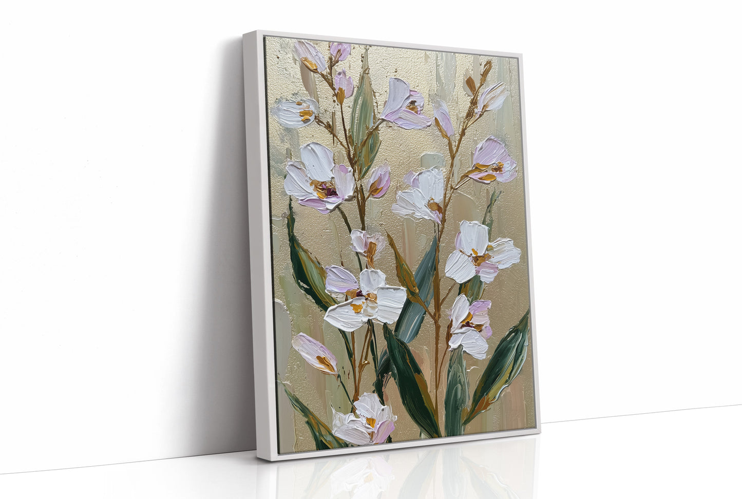 Lavender Blooms on Gilded Air
