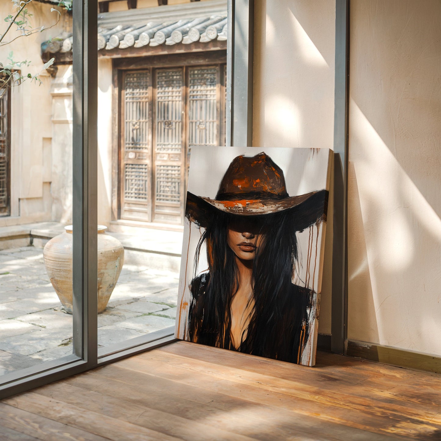 Ember Noir – Western Cowgirl Wall Art