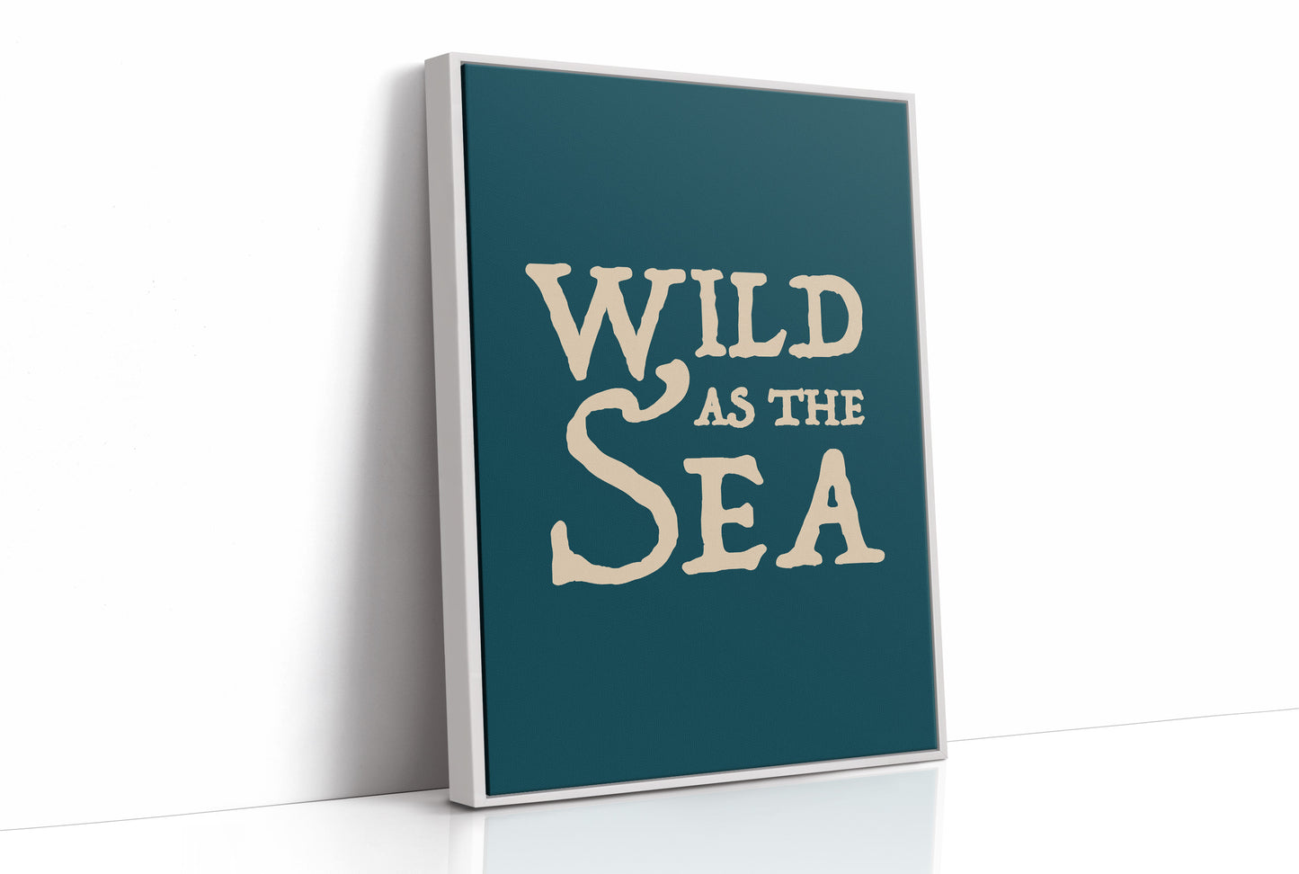 Oceanic Typography: Untamed Waters