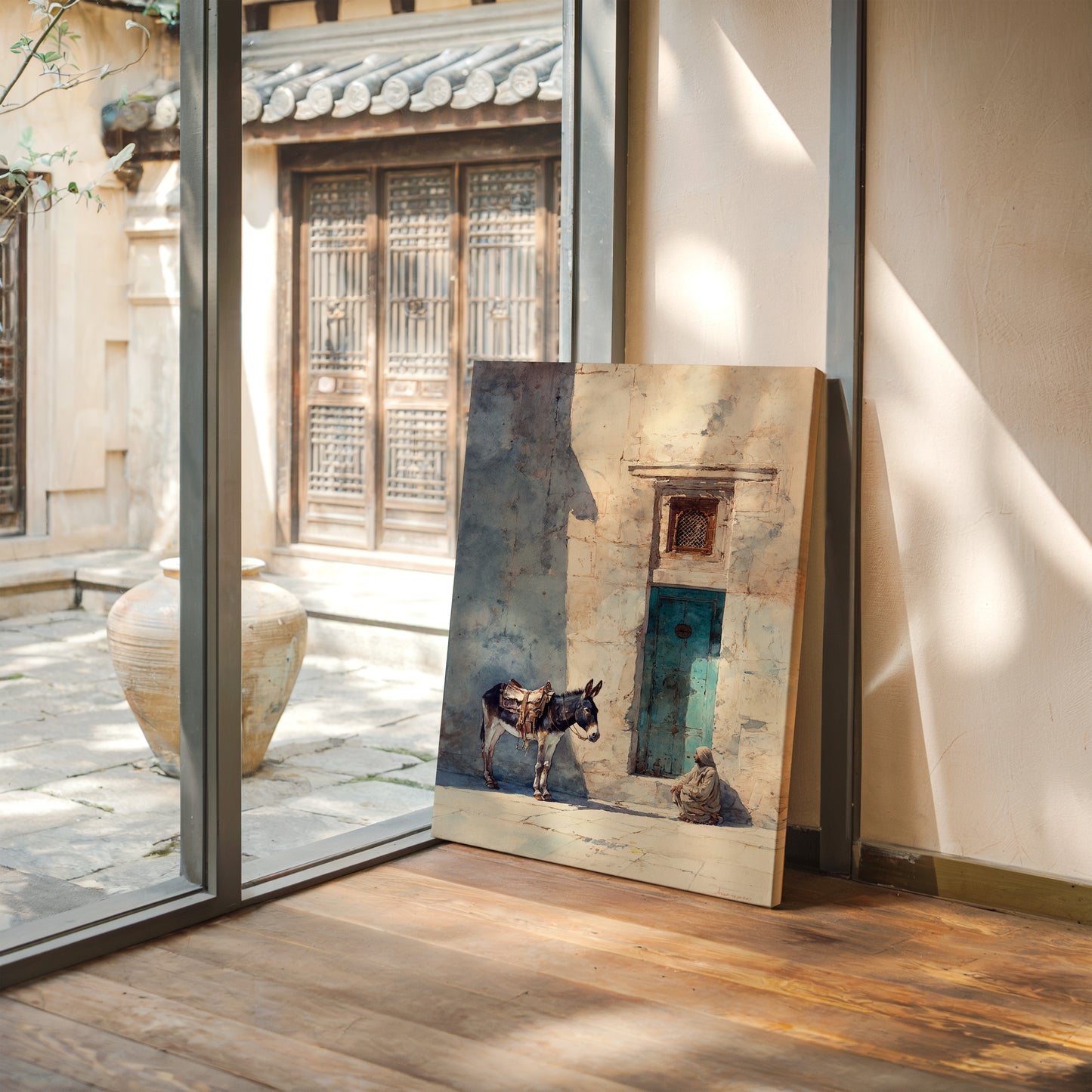 Respite Beneath the Sunlit Door