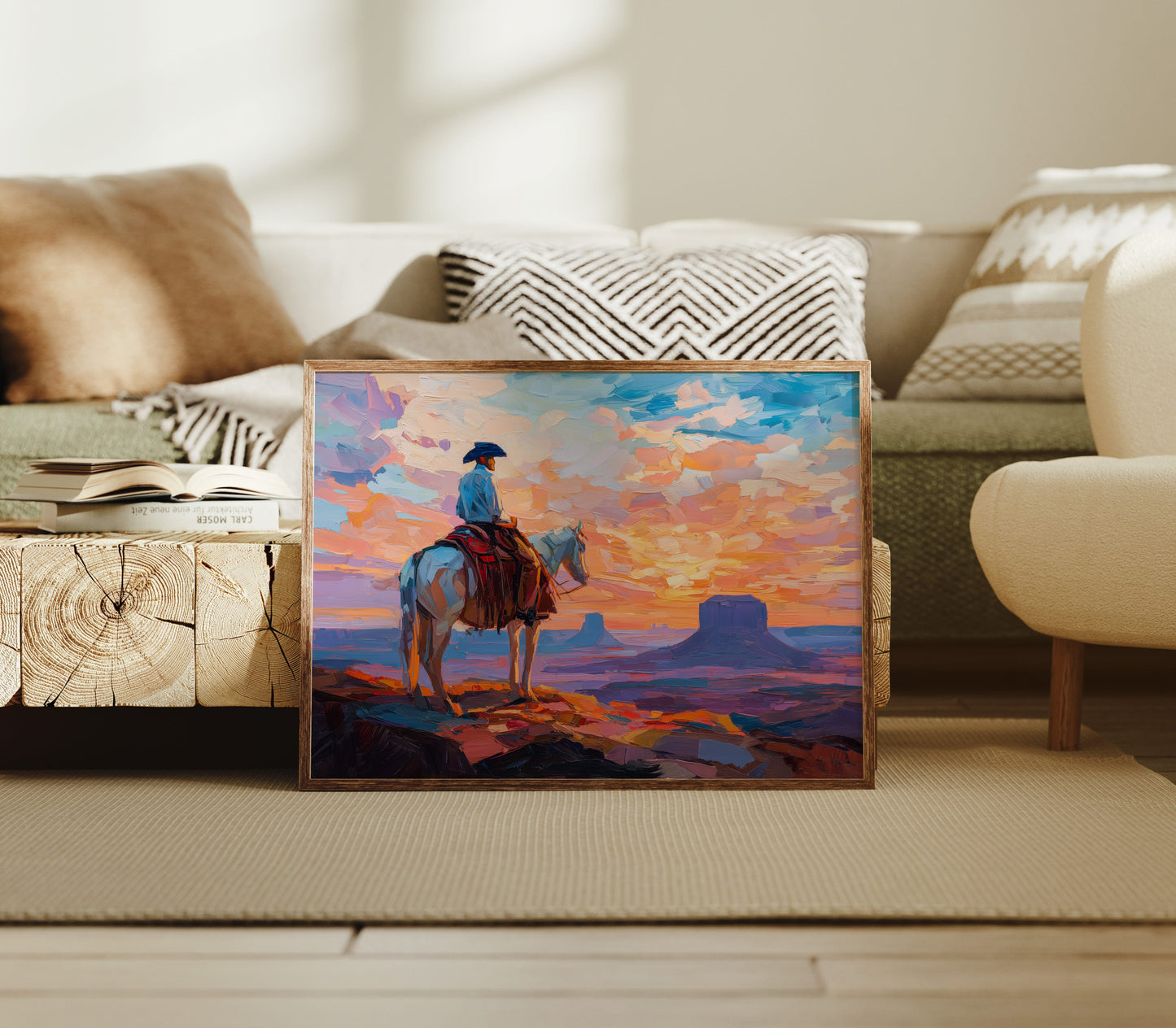 Sunset Paints A Cowboy's Prayer